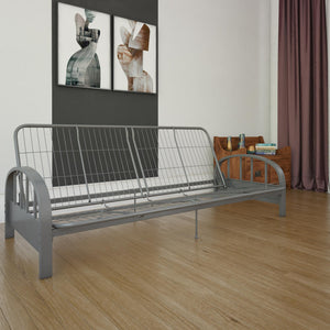 DHP Aiden Metal Futon Frame - Silver