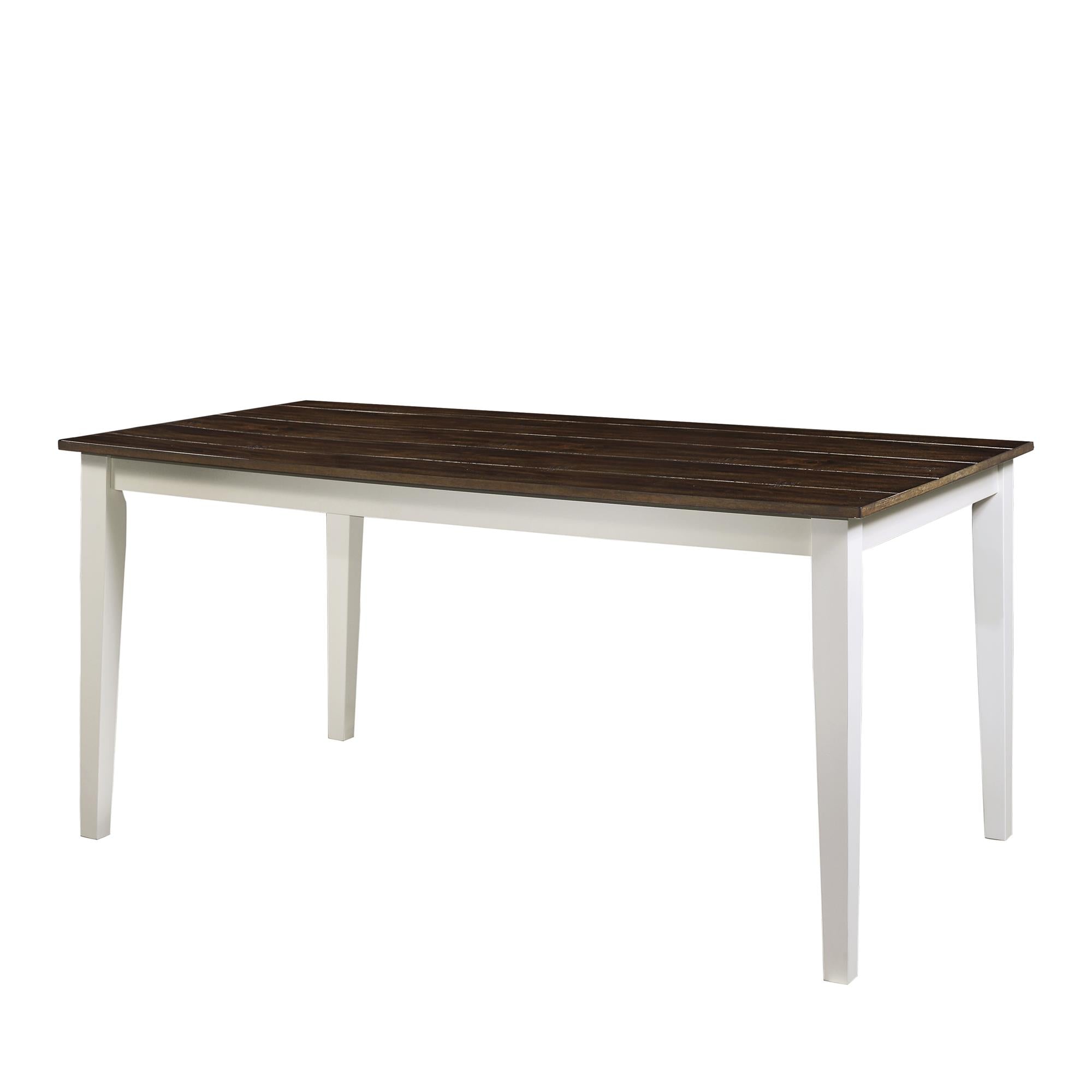 DHP Shiloh 5-Piece Dining Set - Dark Walnut/White