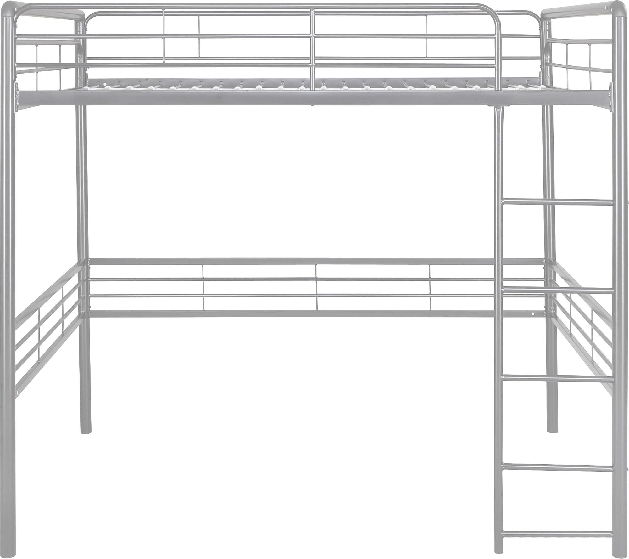 DHP Tommy Kids' Loft Bed - Silver - Full