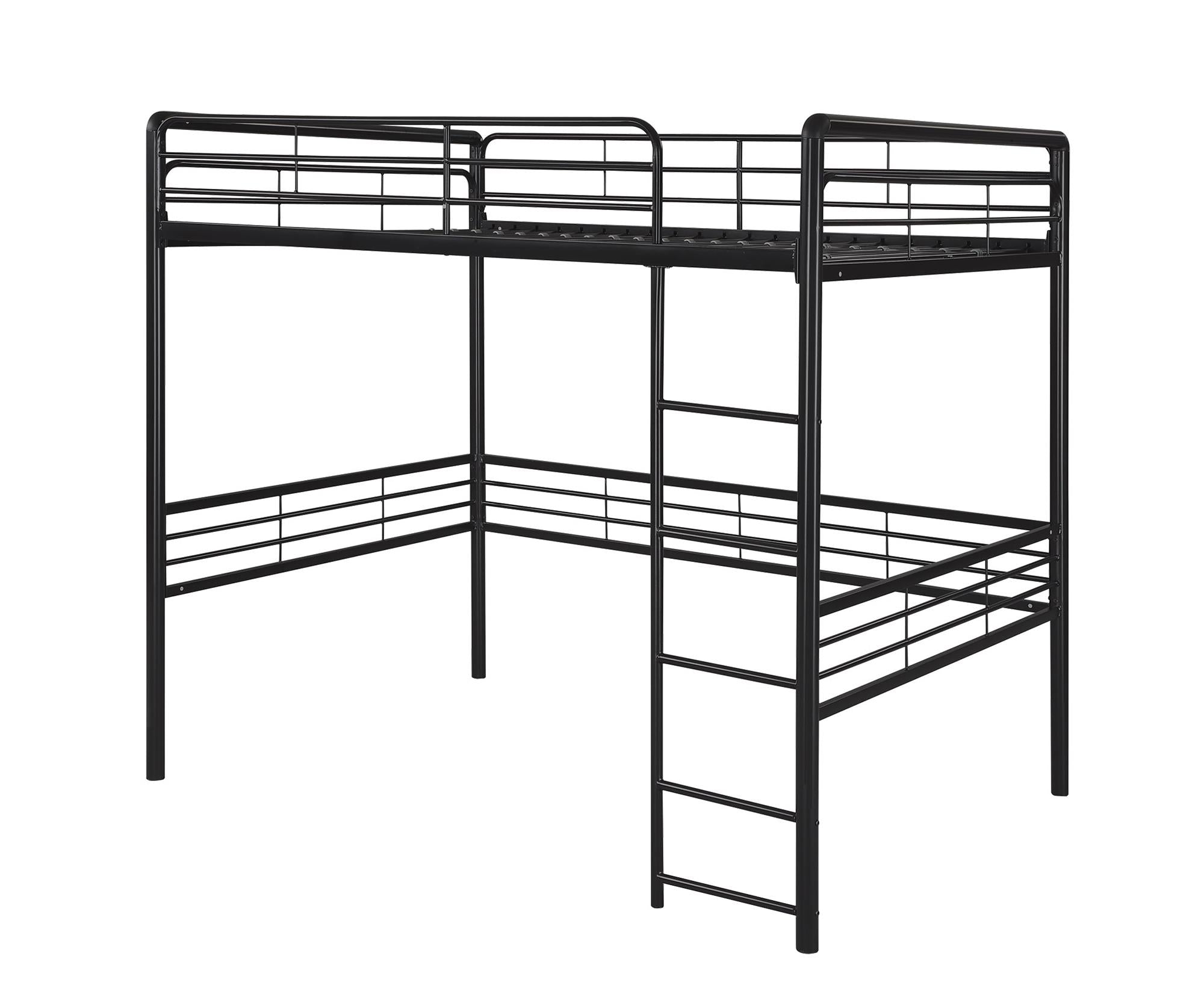 DHP Tommy Kids' Loft Bed - Black - Full