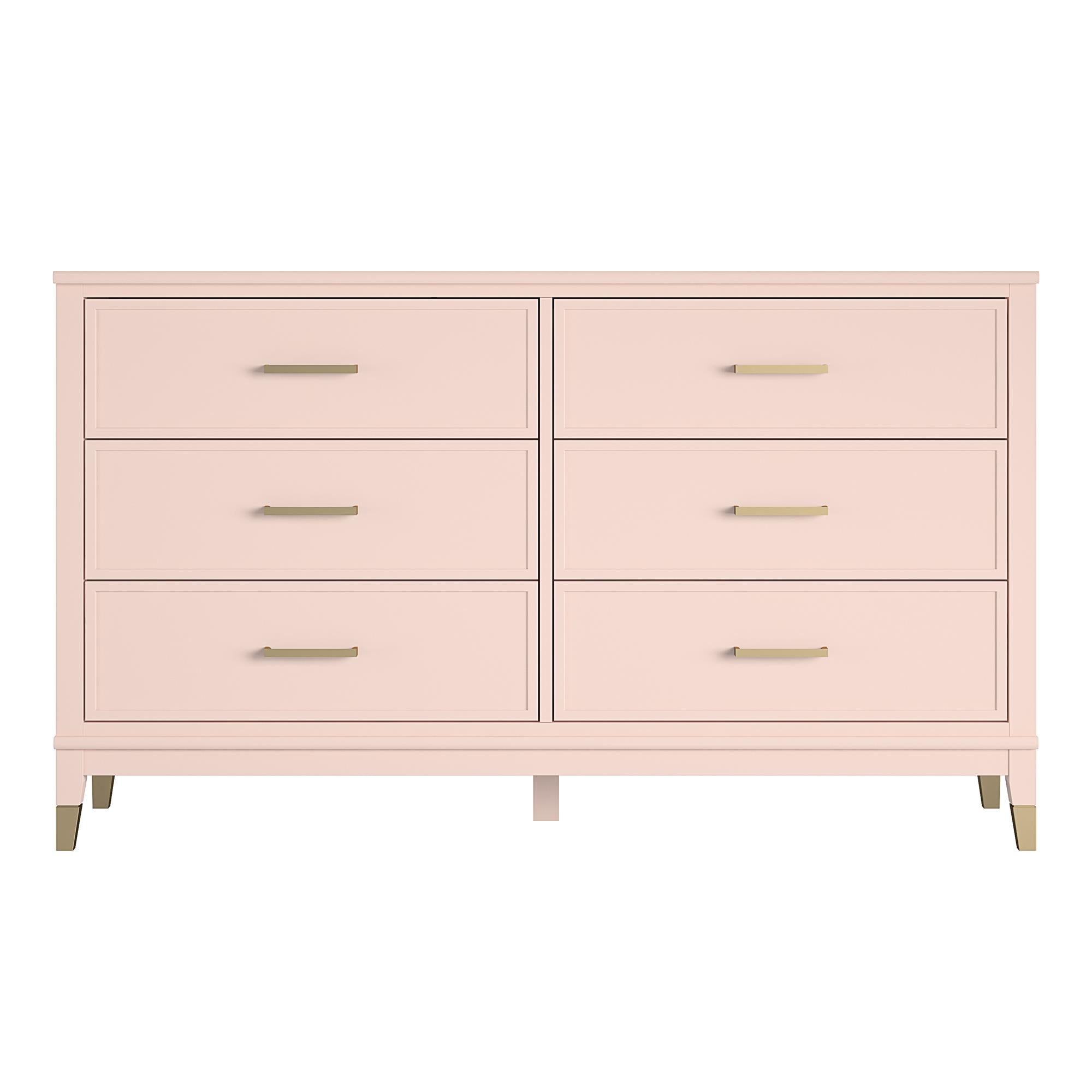 CosmoLiving Westerleigh 6 Drawer Dresser - Pink