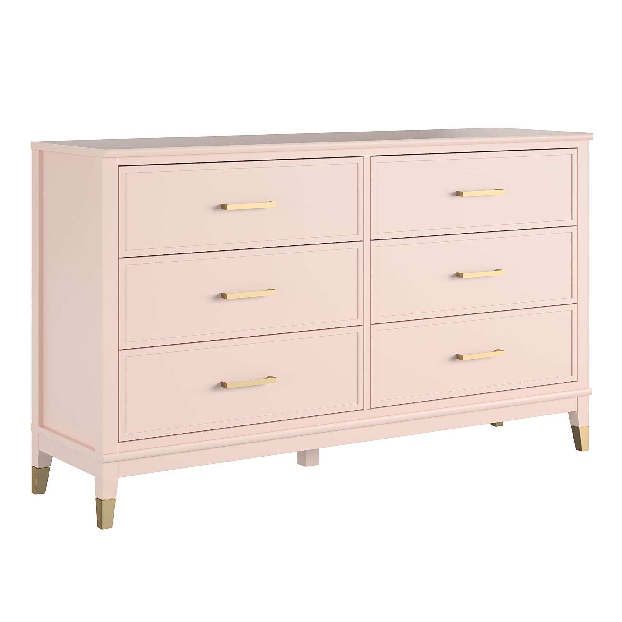 CosmoLiving Westerleigh 6 Drawer Dresser - Pink