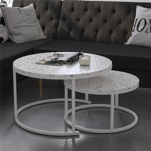 CosmoLiving Amelia Nesting Coffee Tables - Terrazzo