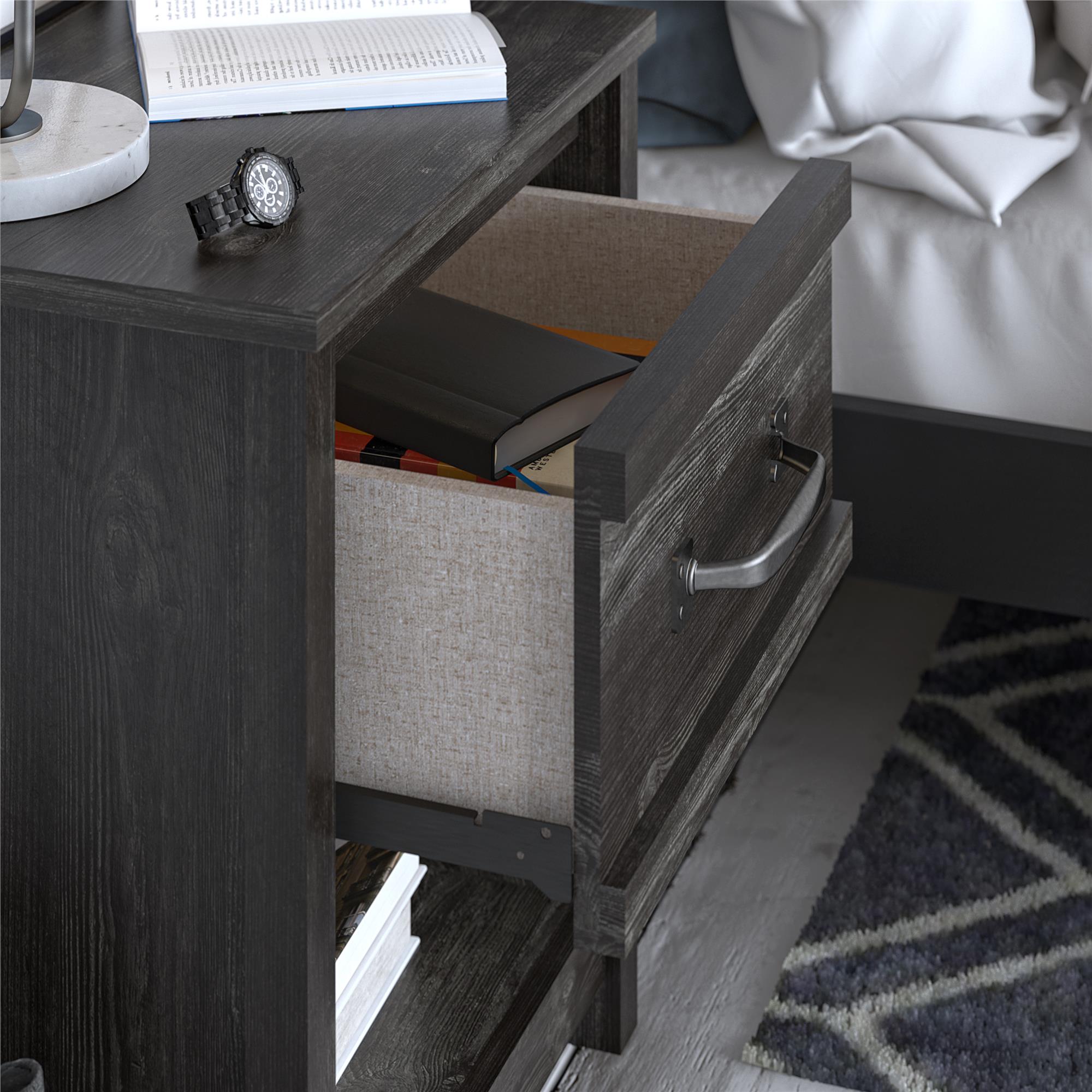 Ameriwood Home Draven Nightstand - Black Oak