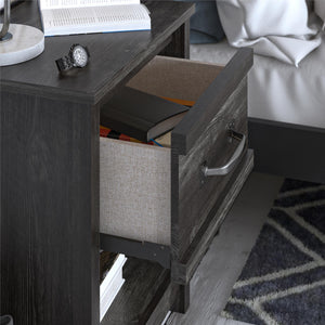 Ameriwood Home Draven Nightstand - Black Oak
