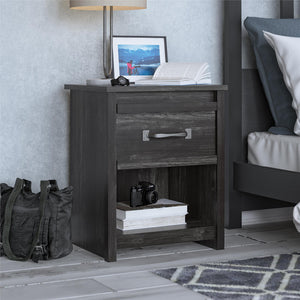 Ameriwood Home Draven Nightstand - Black Oak