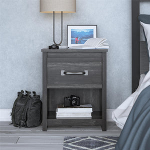 Ameriwood Home Draven Nightstand - Black Oak
