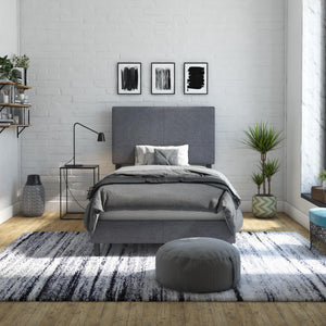 DHP Janford Upholstered Bed Frame - Gray - Twin