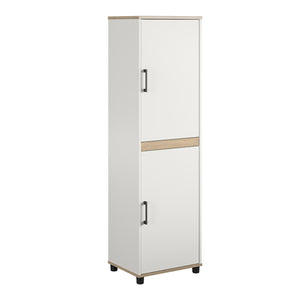 SystemBuild Evolution Whitmore 2 Door Kitchen Pantry Cabinet - White