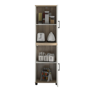 SystemBuild Evolution Whitmore 2 Door Kitchen Pantry Cabinet - White