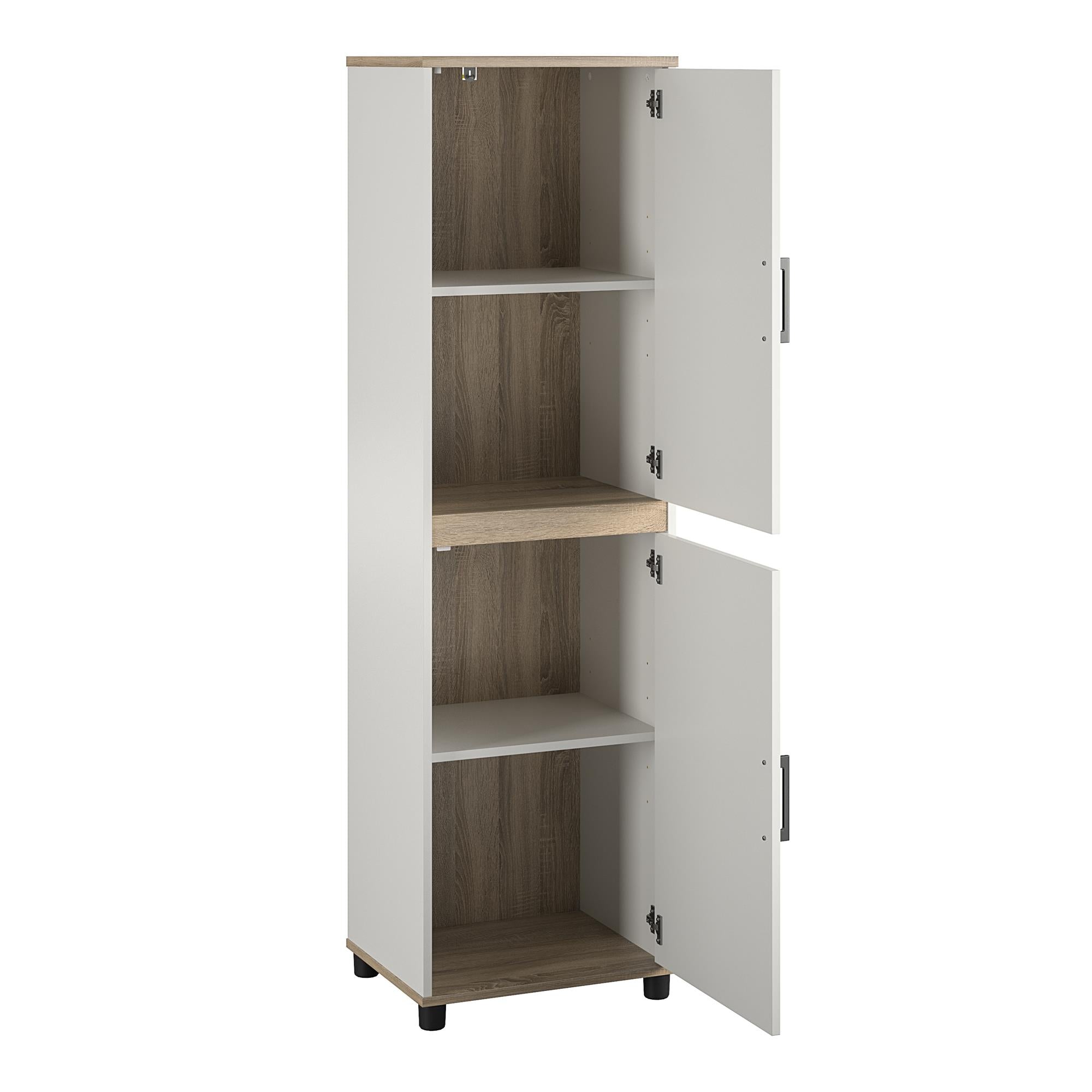 SystemBuild Evolution Whitmore 2 Door Kitchen Pantry Cabinet - White