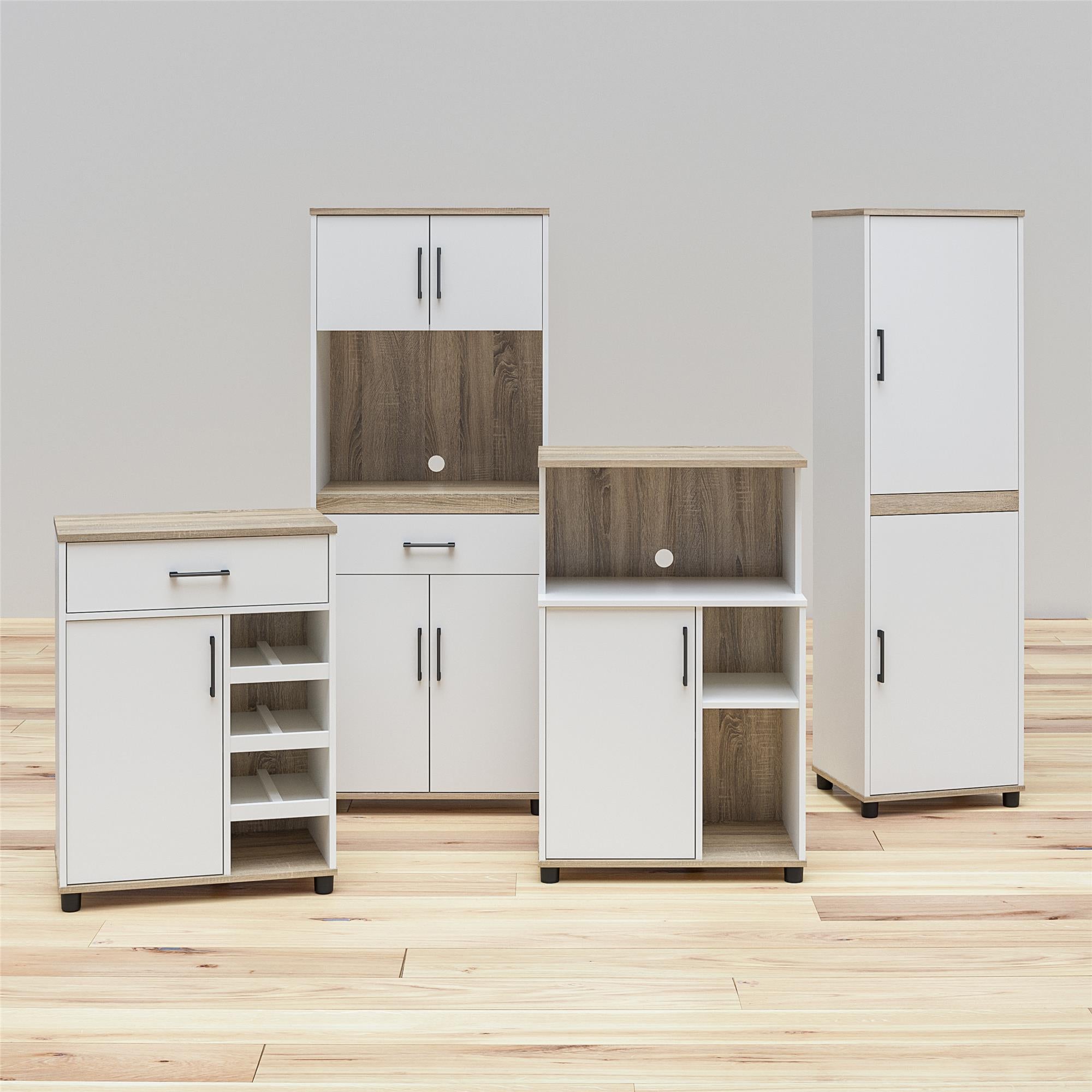 SystemBuild Evolution Whitmore 2 Door Kitchen Pantry Cabinet - White