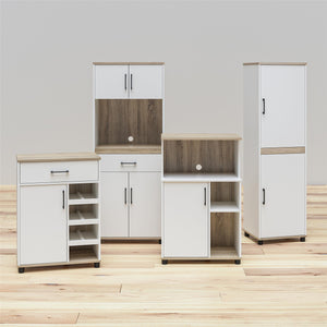 SystemBuild Evolution Whitmore 2 Door Kitchen Pantry Cabinet - White