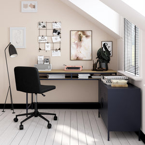 Systembuild Evolution Mission District Computer Desk - Navy