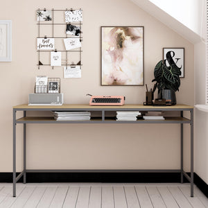 Systembuild Evolution Mission District Computer Desk - Graphite Grey