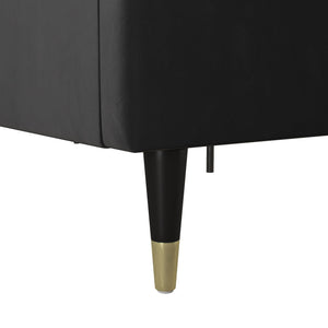 CosmoLiving Audrey Upholstered Bed - Black - King