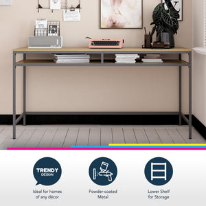 Systembuild Evolution Mission District Computer Desk - Graphite Grey