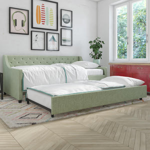Novogratz Her Majesty Daybed and Trundle - Green - Twin