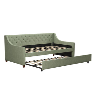 Novogratz Her Majesty Daybed and Trundle - Green - Twin