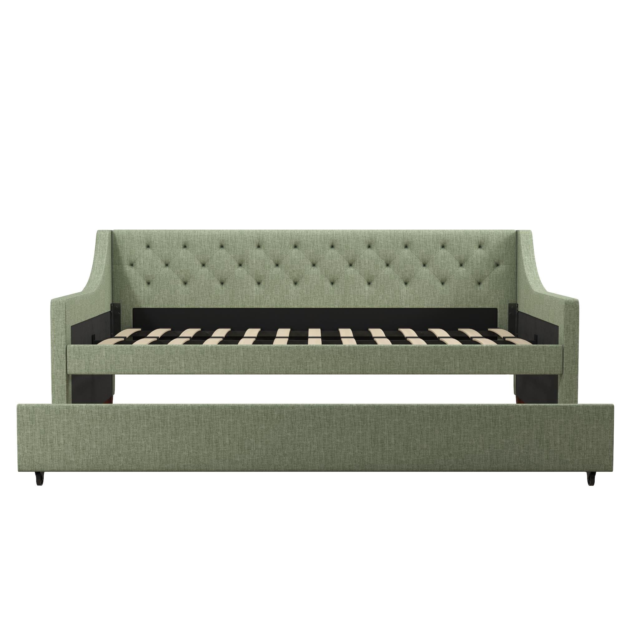 Novogratz Her Majesty Daybed and Trundle - Green - Twin