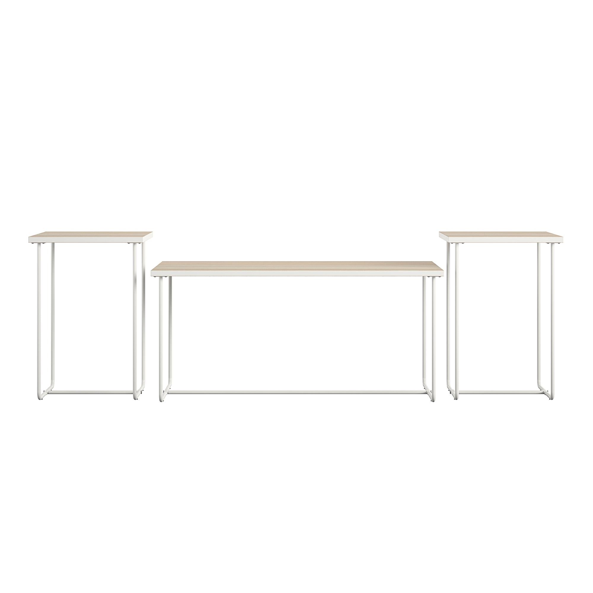 Ameriwood Home Kently Coffee and End 3-Piece Table Set - Natural
