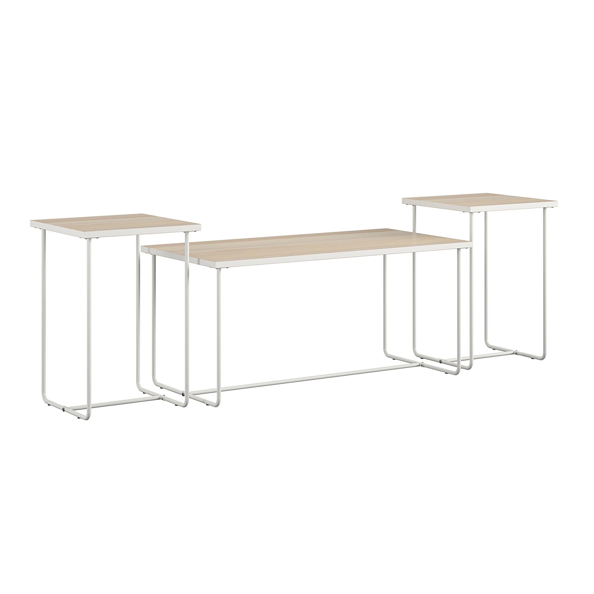 Ameriwood Home Kently Coffee and End 3-Piece Table Set - Natural