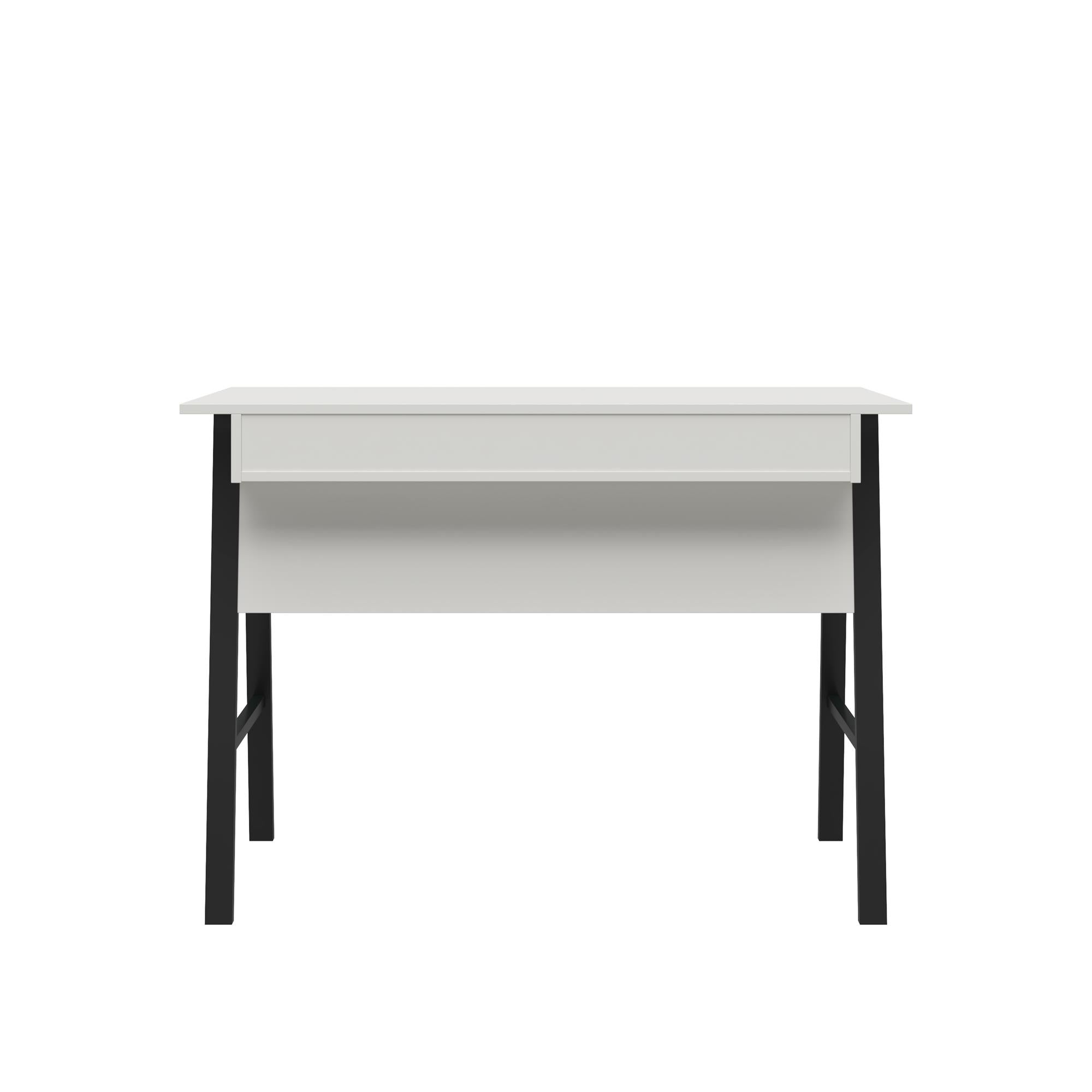 Ameriwood Home Oxford Computer Desk with Drawer - White/Black