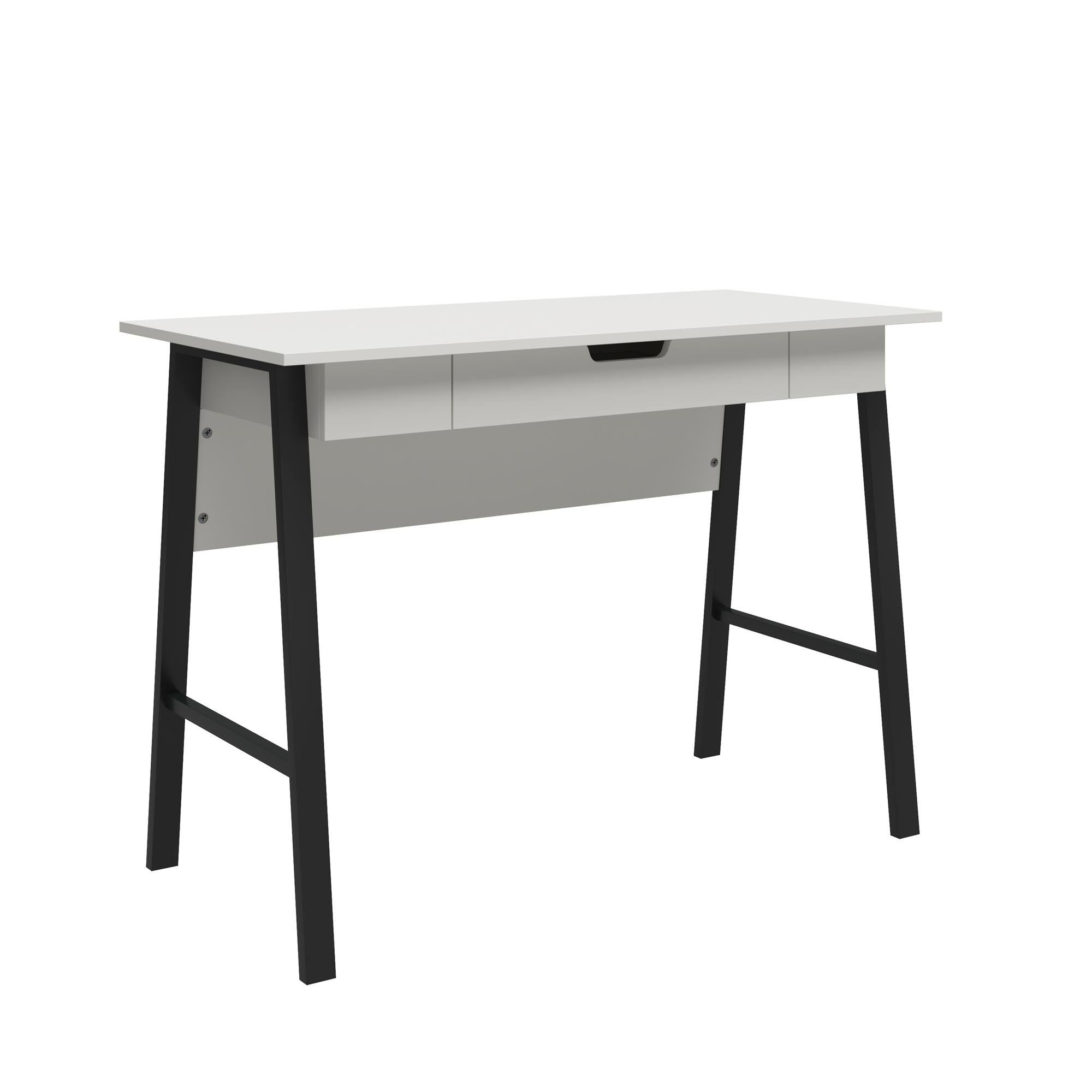 Ameriwood Home Oxford Computer Desk with Drawer - White/Black