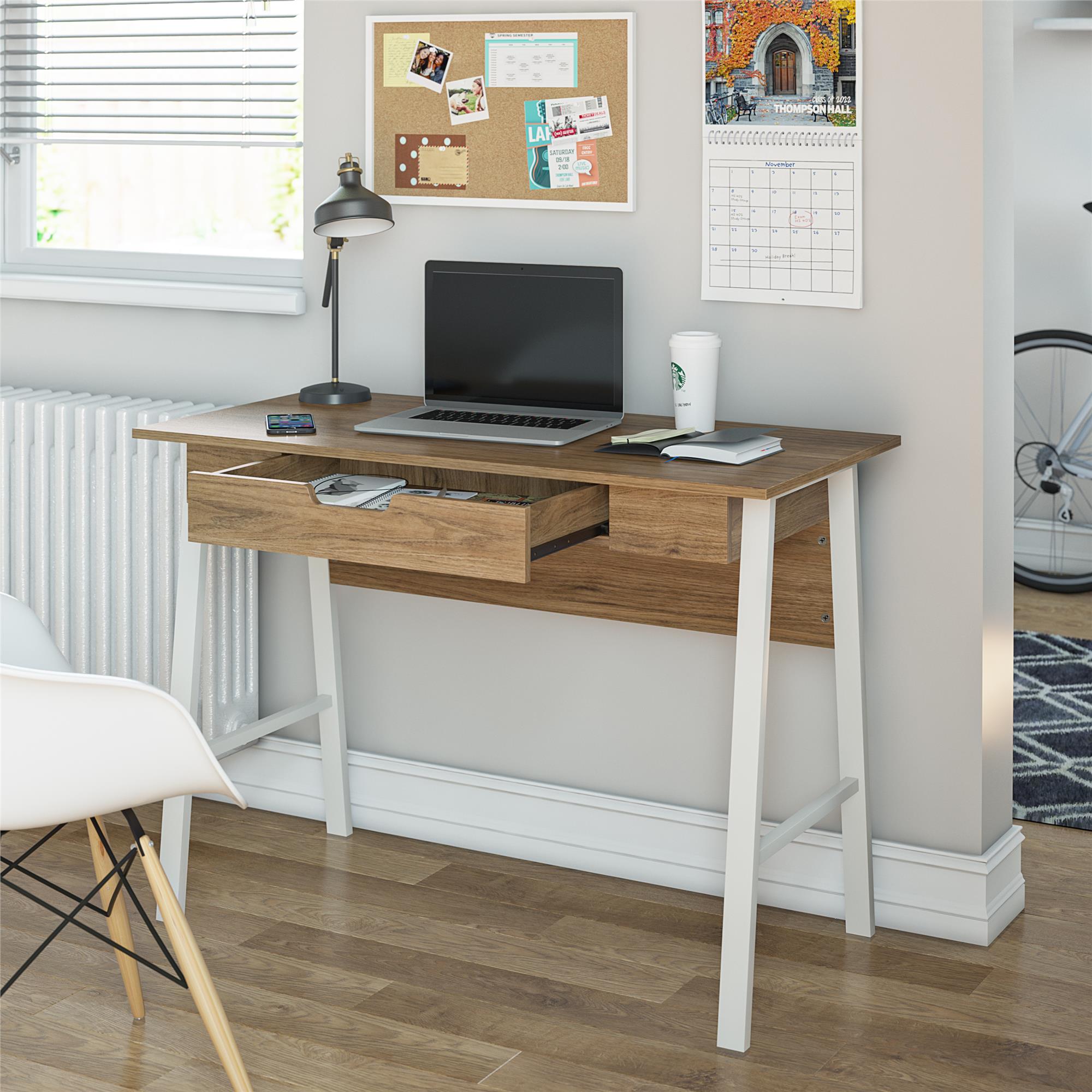 Ameriwood Home Oxford Computer Desk with Drawer - Walnut