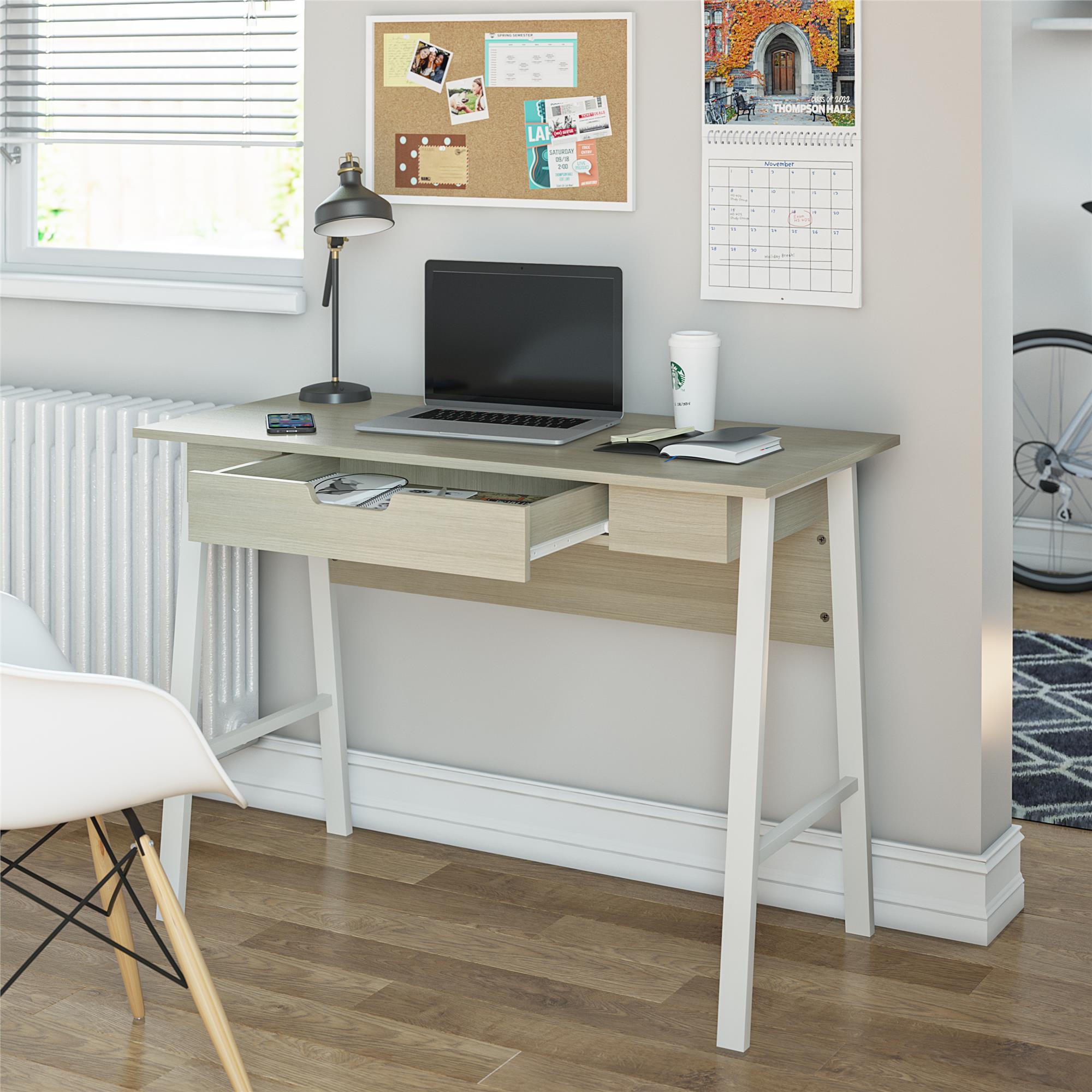 Ameriwood Home Oxford Computer Desk with Drawer - Pale Oak