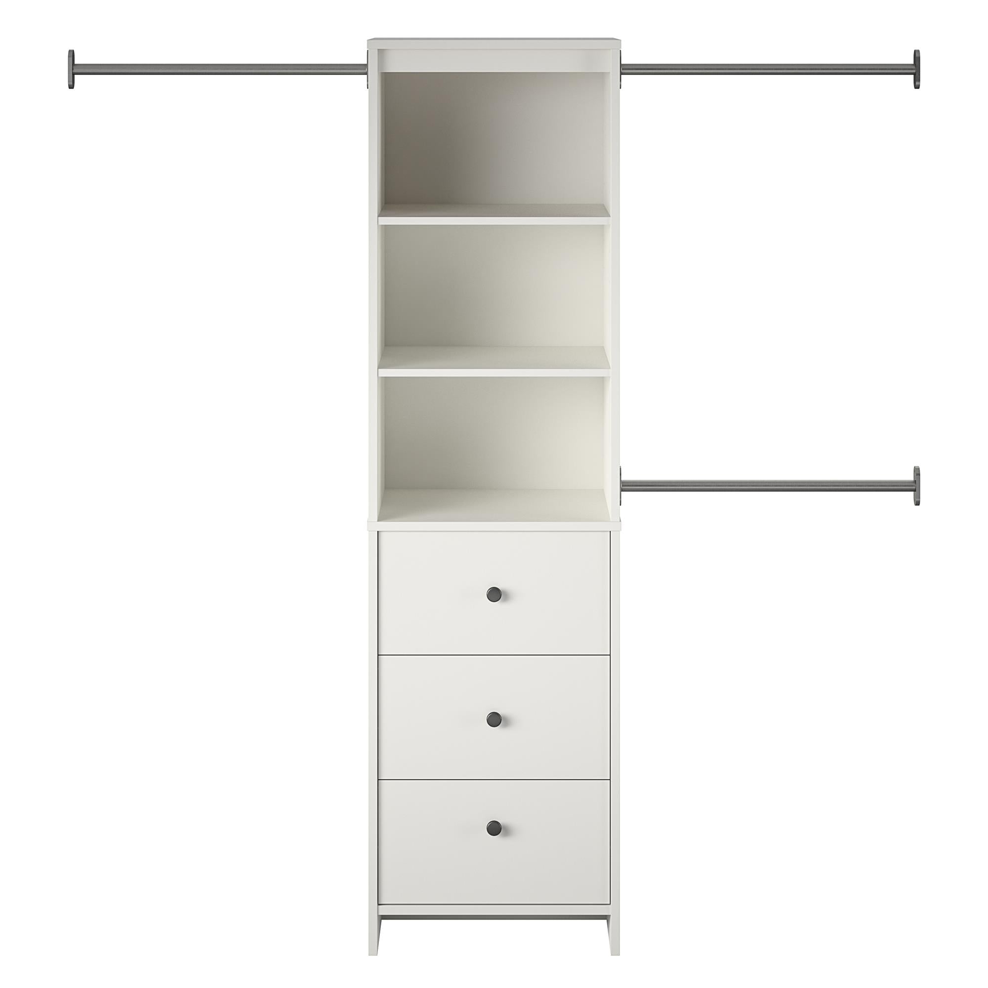 Systembuild Evolution Beckett Closet Storage Organizer - White