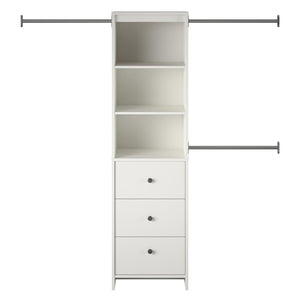 Systembuild Evolution Beckett Closet Storage Organizer - White