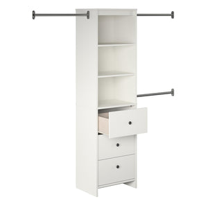 Systembuild Evolution Beckett Closet Storage Organizer - White