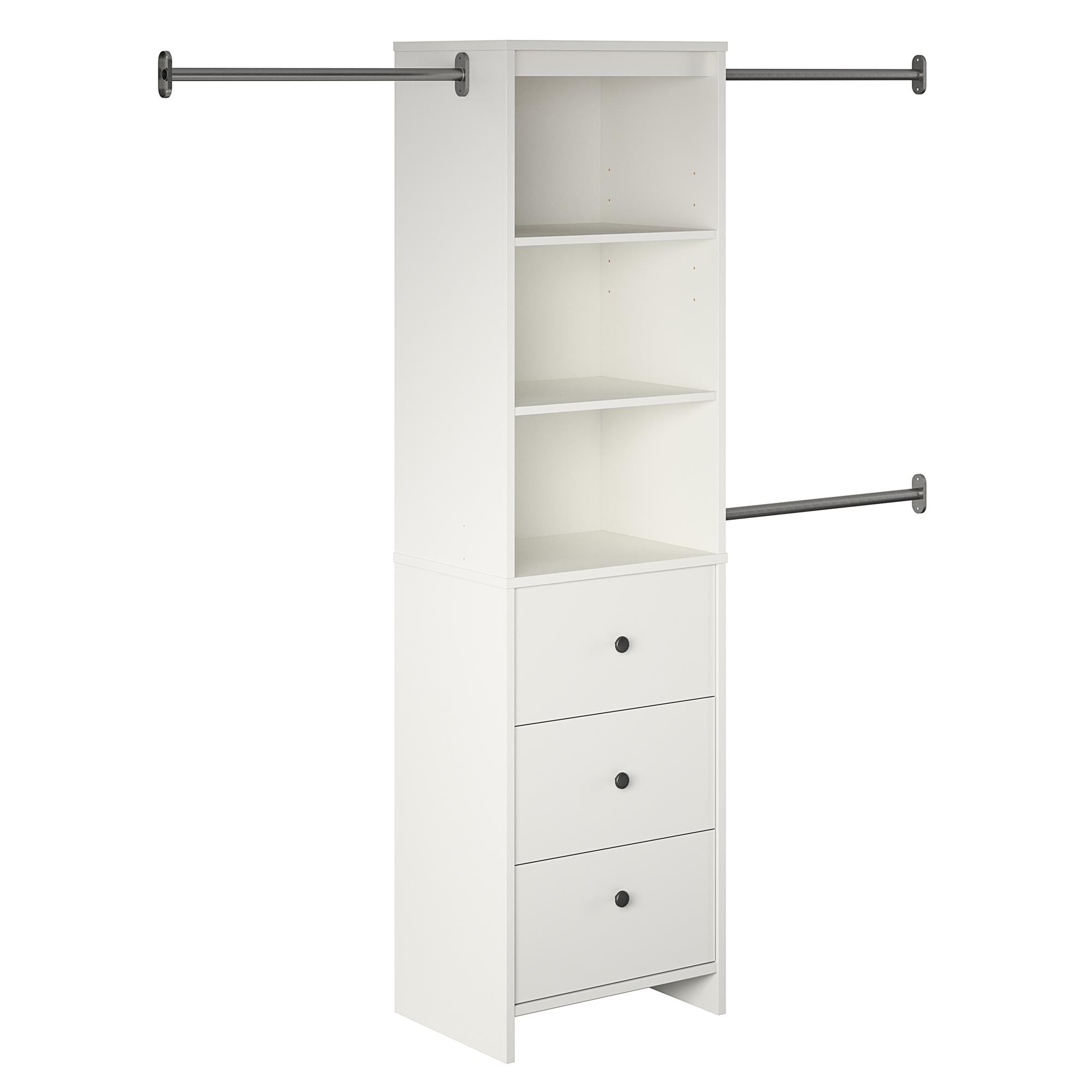 Systembuild Evolution Beckett Closet Storage Organizer - White
