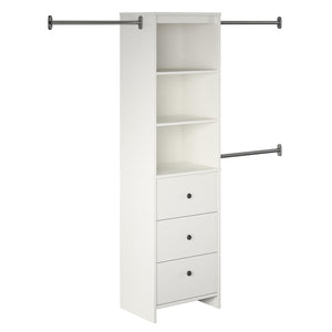 Systembuild Evolution Beckett Closet Storage Organizer - White