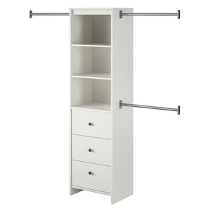 Systembuild Evolution Beckett Closet Storage Organizer - White