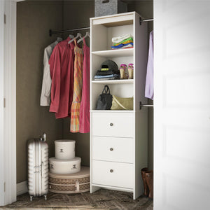 Systembuild Evolution Beckett Closet Storage Organizer - White