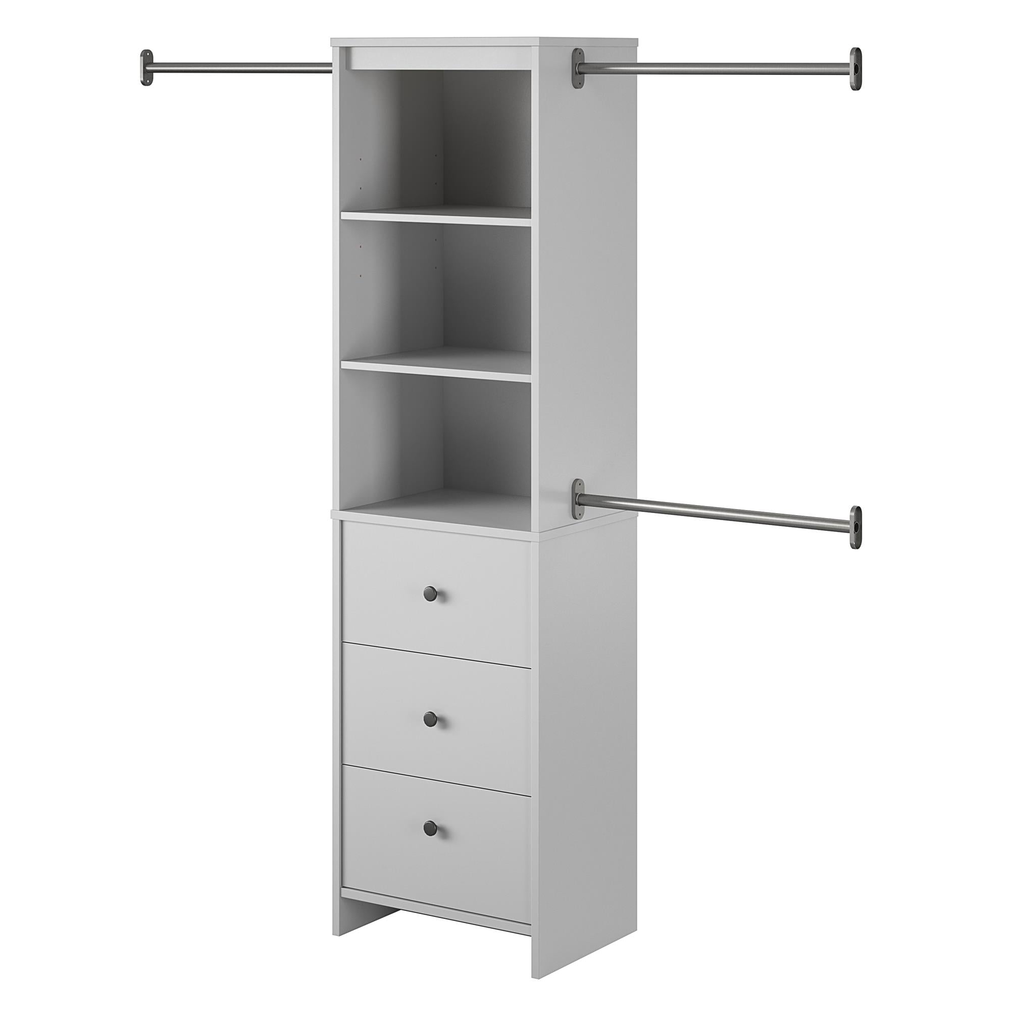 Systembuild Evolution Beckett Closet Storage Organizer - Dove Gray