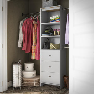 Systembuild Evolution Beckett Closet Storage Organizer - Dove Gray