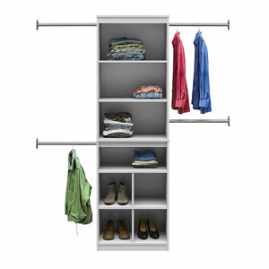 Systembuild Evolution Closet Storage System - Dove Gray