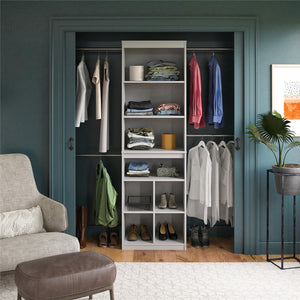 Systembuild Evolution Closet Storage System - Dove Gray