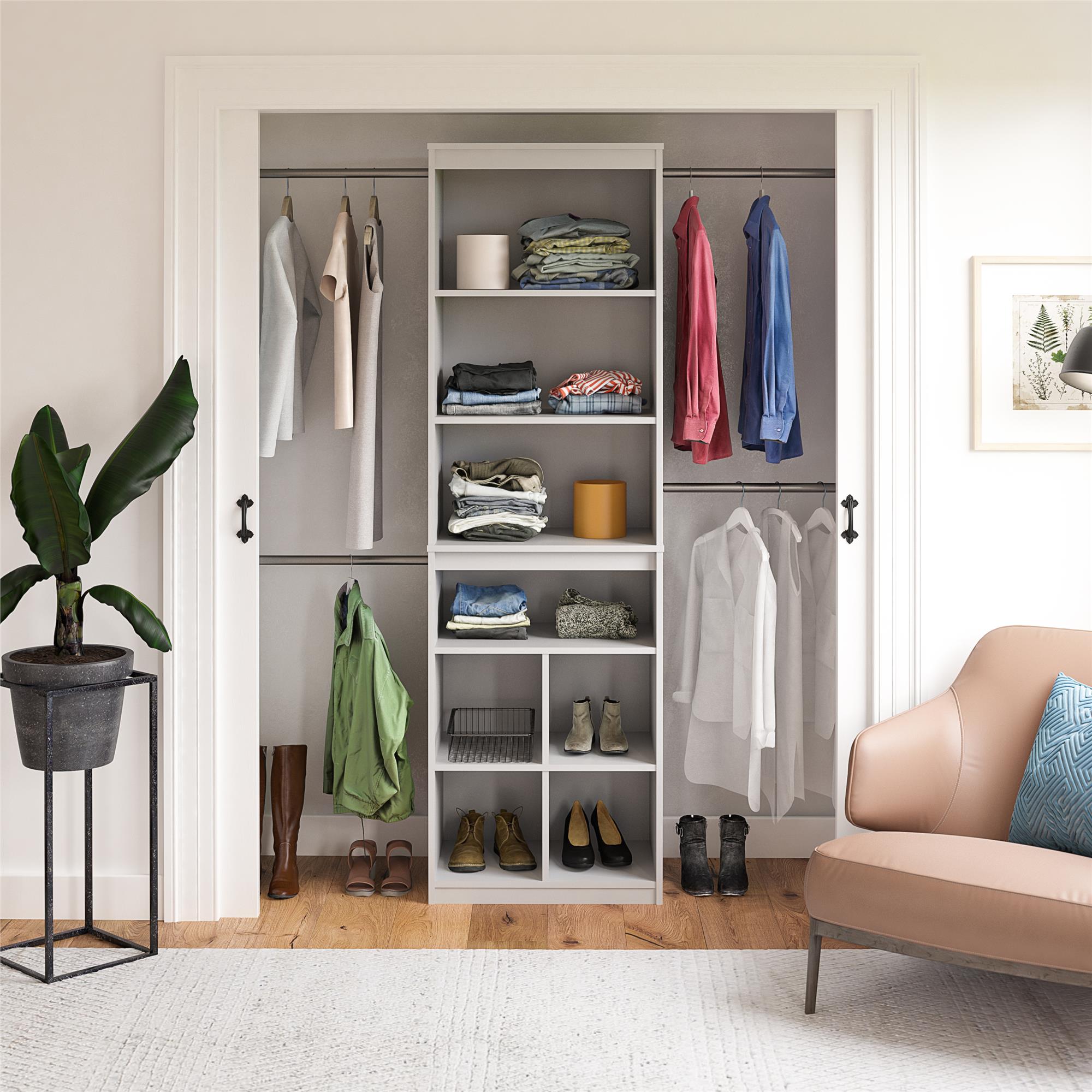 Systembuild Evolution Closet Storage System - Dove Gray