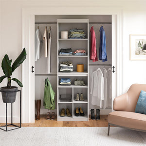 Systembuild Evolution Closet Storage System - Dove Gray