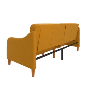 DHP Jasper Futon Sofa Bed - Mustard