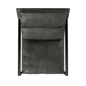 Cortney's Collection Varick Faux Leather Accent Chair - Espresso