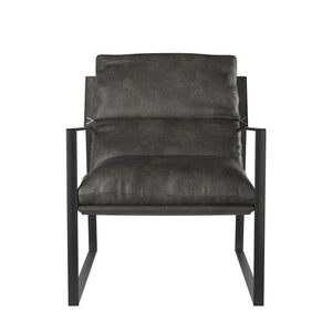 Cortney's Collection Varick Faux Leather Accent Chair - Espresso