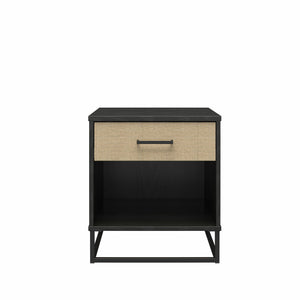 Novogratz Kelly Nightstand - Black Oak