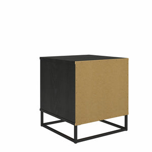 Novogratz Kelly Nightstand - Black Oak