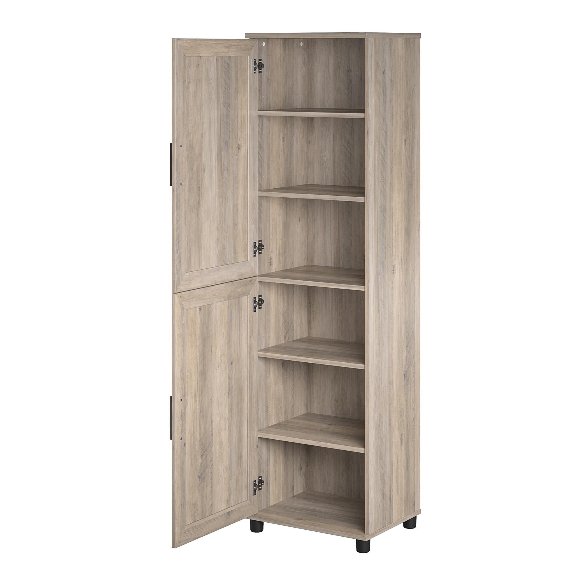 Systembuild Evolution Dwyer 2 Door Kitchen Pantry Cabinet - Gray Oak