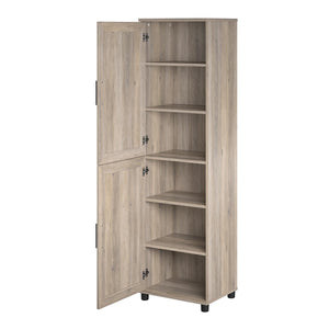 Systembuild Evolution Dwyer 2 Door Kitchen Pantry Cabinet - Gray Oak